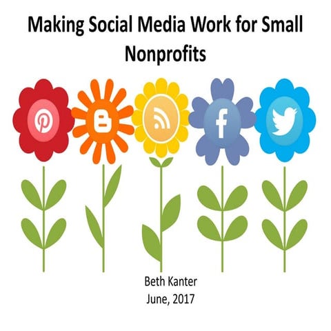 Making Social Media Work for Small Organizations