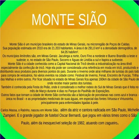 Monte sião mg