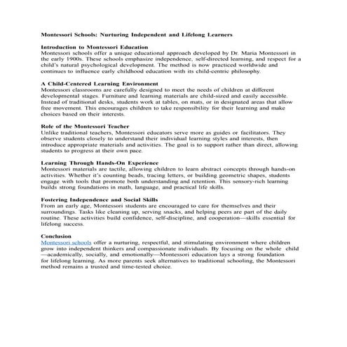 Montessori Schools in Palakkad - 𝗙𝗲𝗲𝘀 𝗦𝘁𝗿𝘂𝗰𝘁𝘂𝗿𝗲 & 𝗖𝗼𝘂𝗿𝘀𝗲𝘀