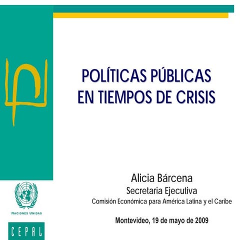 Políticas públicas en tiempos de crisis