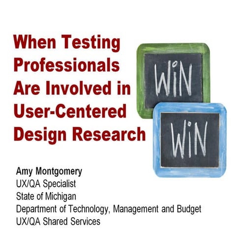 When Testing Professionals Are Involved in User-Centered Design Research - am...