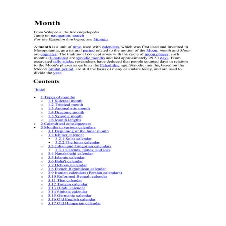 Month