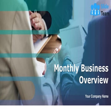 Monthly Business Overview Powerpoint Presentation Slides