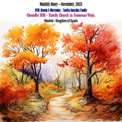 MONTHLY DIARY OF NOVEMBER, 2025. en Madrid pdf | PDF
