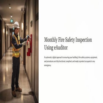 Monthly Fire Safety Inspection with eAuditor Audits & Inspections | PDF