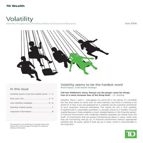 Monthly Perspectives - Volatility - June 2016