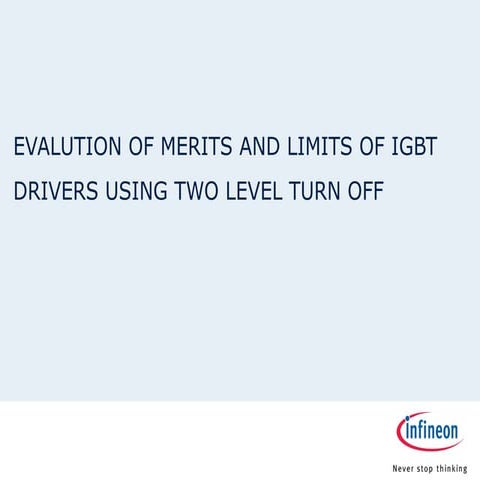 Introduction to IGBT & its losses | PPTX
