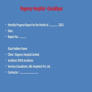 Monthly Progress review of Regency Reference.ppt
