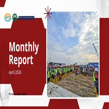 Comprehensive April 2026 Safety and Environment Report for PT. Graha ...