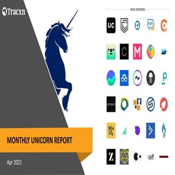 Tracxn - Monthly Unicorn Report - Apr 2021