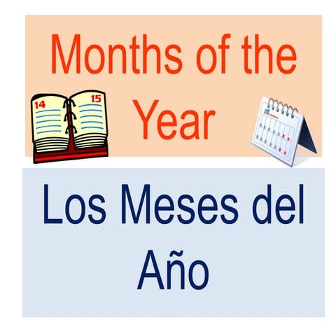 Months of the year in spanish