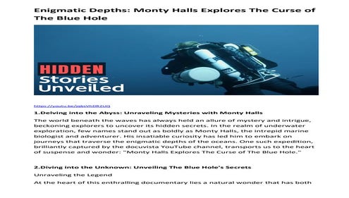 Enigmatic Depths  Monty Halls Explores The Curse of The Blue Hole.pdf