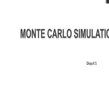 monte carlo simulation