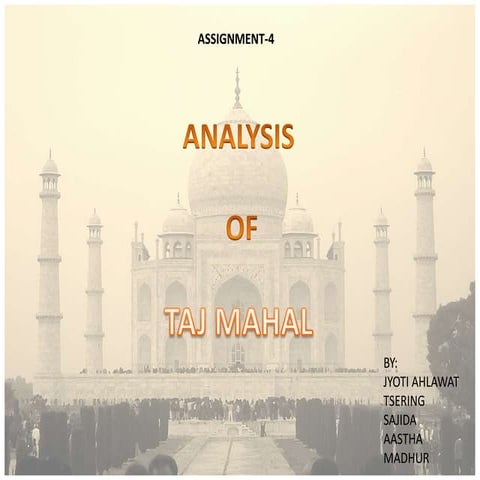 elements of TAJ MAHAL 