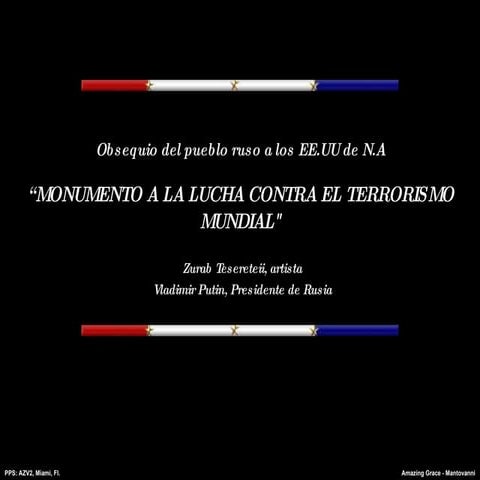 Monumento vs la lucha al terrorismo