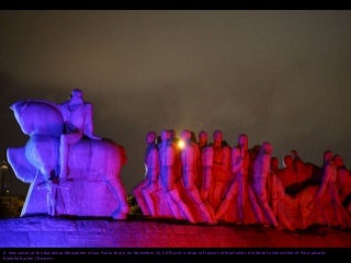 Monuments Around the World Light Up for Paris