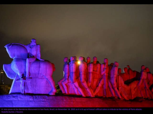 Monuments Around the World Light up...