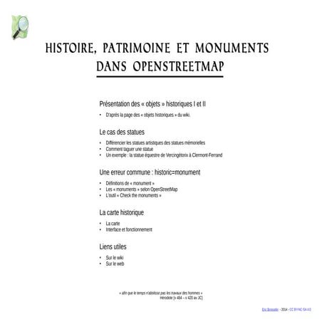 Monuments Historiques sur OSM