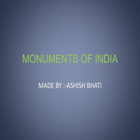 Monuments of india