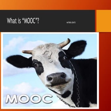 cMOOC versus xMOOC | PDF