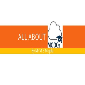 The basics about MOOCs