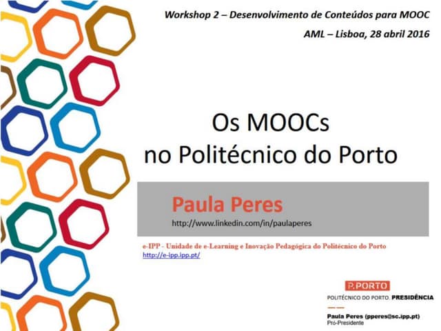 A Experiência dos MOOC no Politécni...