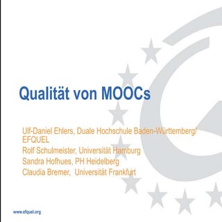 Qualität von MOOCs - Folien zum GMW...