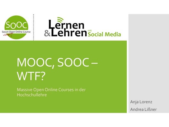MOOC, SOOC – WTF