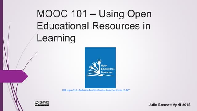 Mooc 101 Using Open Educational Resources in Learning