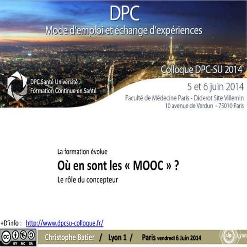 Mooc colloque dpc su 2014