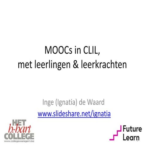 MOOCs gebruiken binnen CLIL in het secundair onderwijs