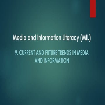 Massive Open Online Course description and current trends in media and ...