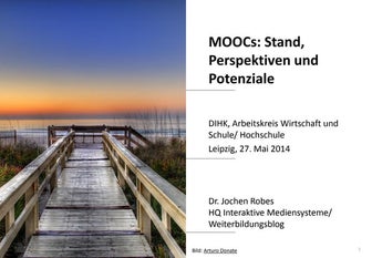 MOOCs: Stand, Perspektiven und Potenziale