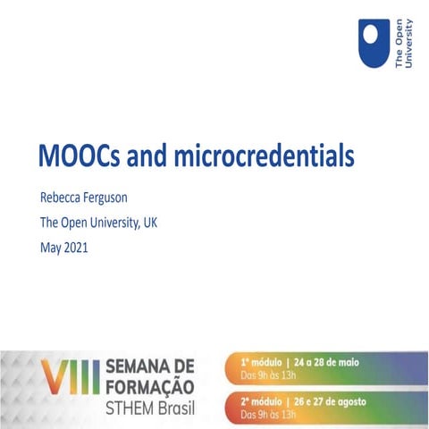 MOOCs and microcredentials