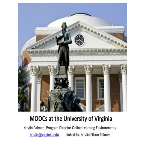 MOOCs at UVa as of March 1, 2013