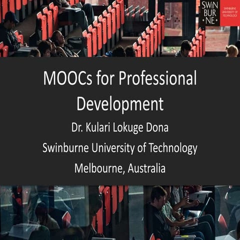 Moo cs for Professional Development