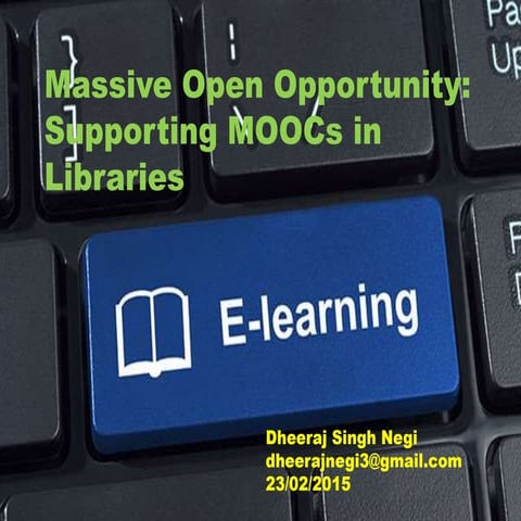 Moocs in higher education