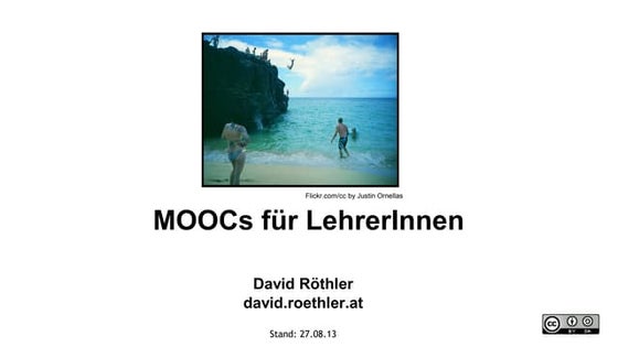 MOOCs für LehrerInnen?