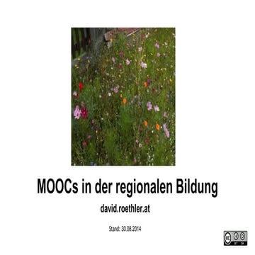 MOOCs & regionale Bildung