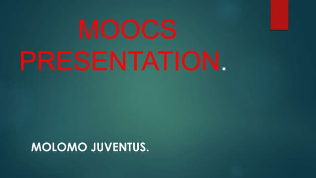Moocs power point