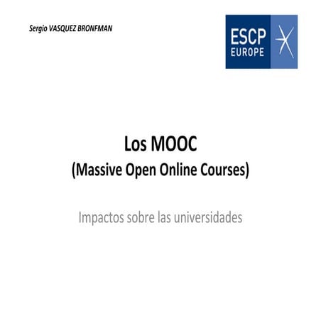"Los MOOCs"