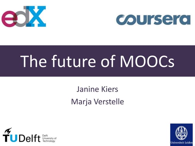 MOOCs voor Online Media Hoger Onderwijs 17JUN14