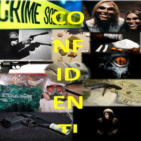 Mood board For Crime Thriller