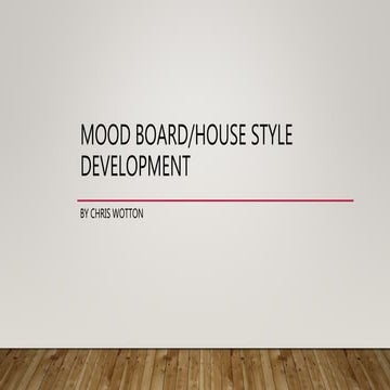 Mood board magazine advert