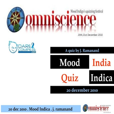 Mood Indigo India Quiz Prelims
