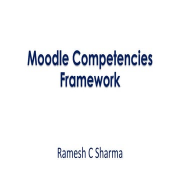 Moodle competency framework