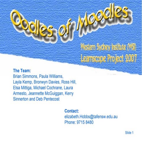 Moodle Slidecast1a Team 37