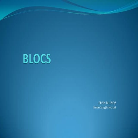 Tastets TIC - 17-02-10 - Blocs