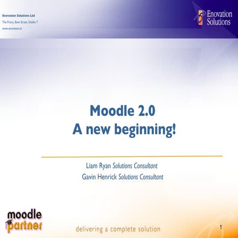 Moodle2 presentation for ELSS