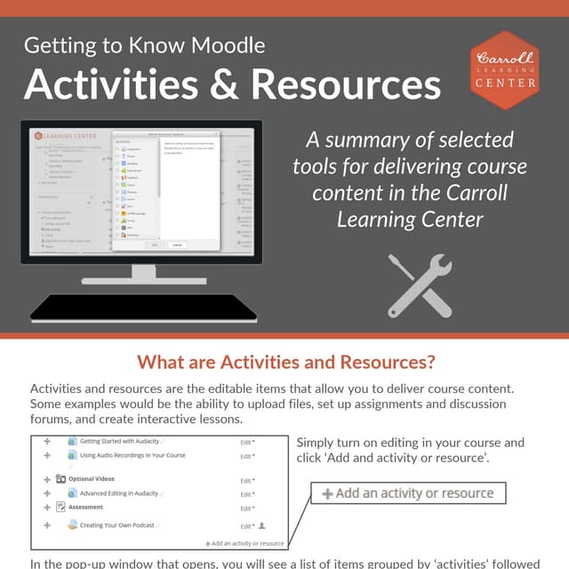 Moodle Activities & Resources